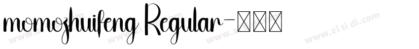 momozhuifeng Regular字体转换